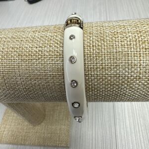 Sequin Nordstrom Colorful Mid-Thin Gold Tone Enamel Hinge Bangle $29 NWOT #124